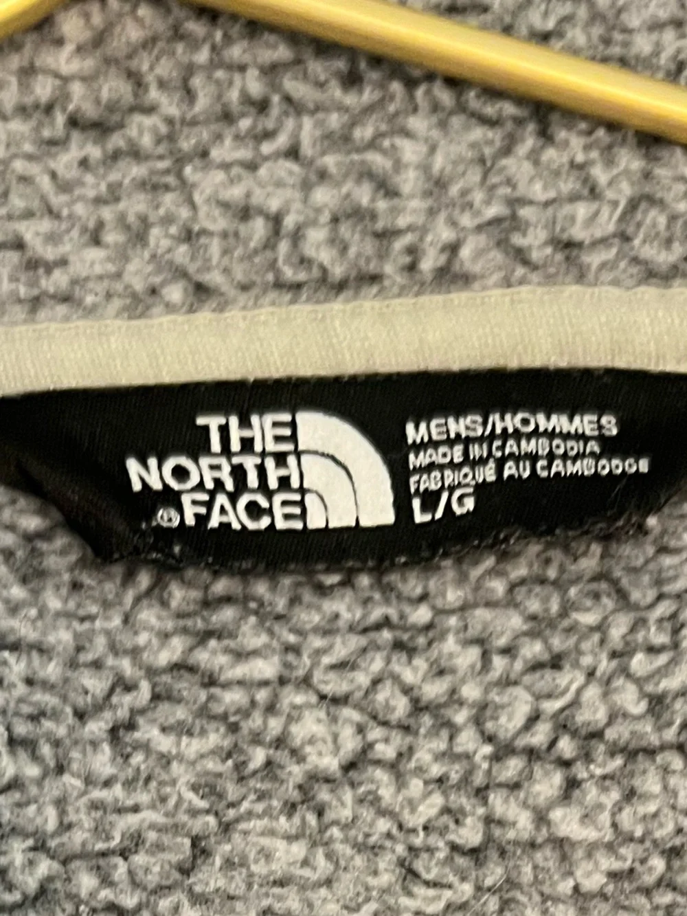 The North Face Men’s Heather Gray Sweater Fleece 1/4 Zip Pullover Size Large